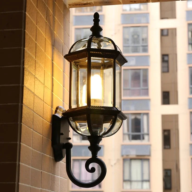 Retro Outdoor Wall Light Villa Garden Porch Wall Waterproof Lighting Courtyard Outside Facade Wall Lighting Porch Garden