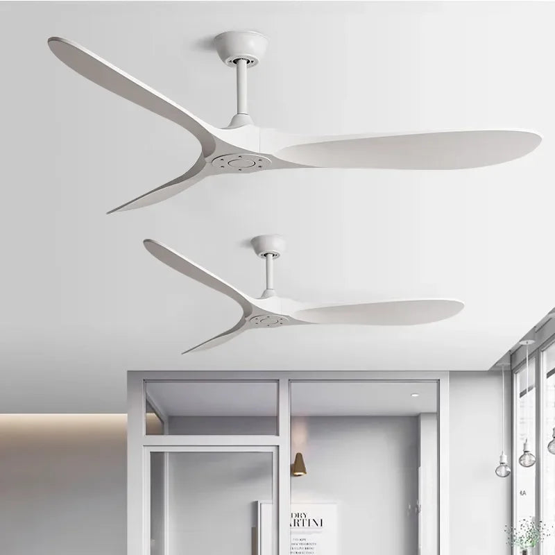 5-Leaf Strong Wind Nordic Ceiling Living Room Dining Room Industrial American Retro Commercial Variable Frequency Light Free Fan