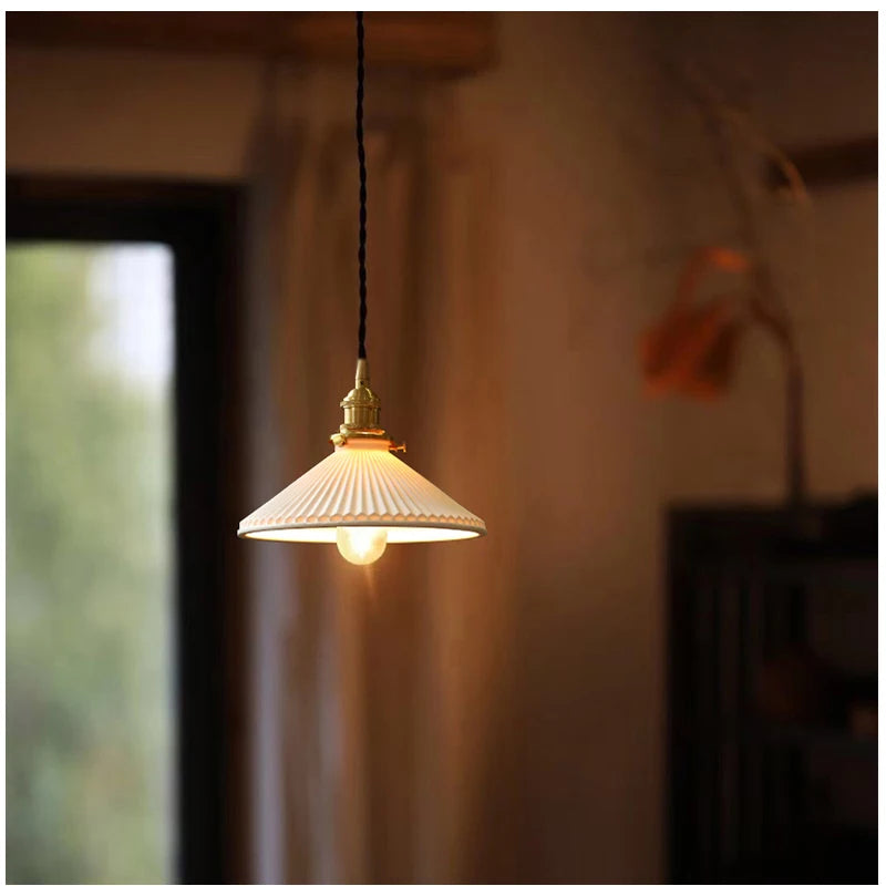 Fumi  Modern Mini Pendant Lights Brass One-Light Adjustable Rustic  Mini Pendant Lighting Fixture for Kitchen Island living room