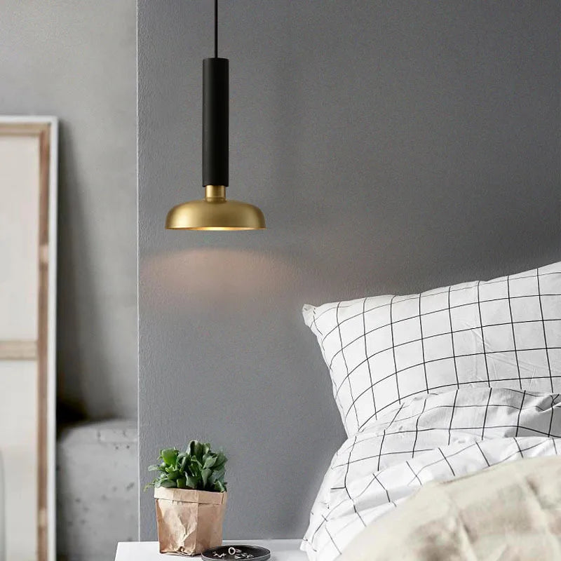 Nordic Industrial Pendant Light Bedroom Bedside Chandelier Modern Living Room Bar Restaurant Pendant Lamp Hotel Brass Chandelier