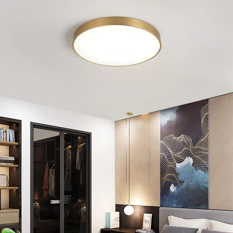 Modern LED Ceiling Light Simple Round Living Room Bedroom Aisle Balcony Study Kitchen Lighting Fixtures