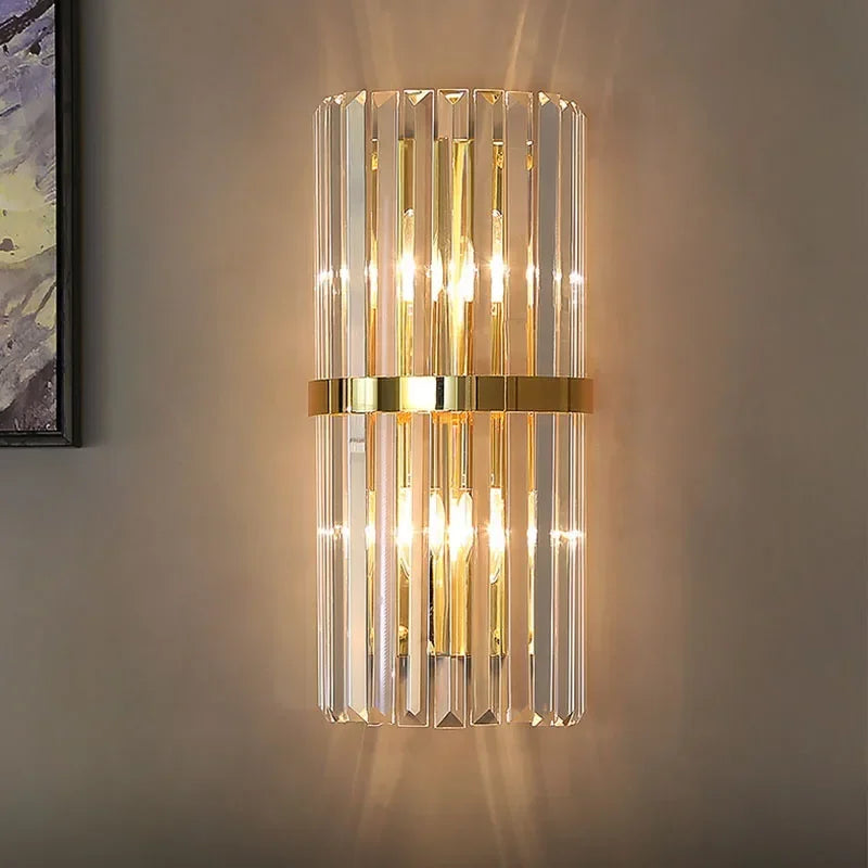 Modern Crystal Wall Lamps for Room Dining Table Corridor Illumination Bedroom Bedside Sconce Led Lights Fixtures Home-appliance