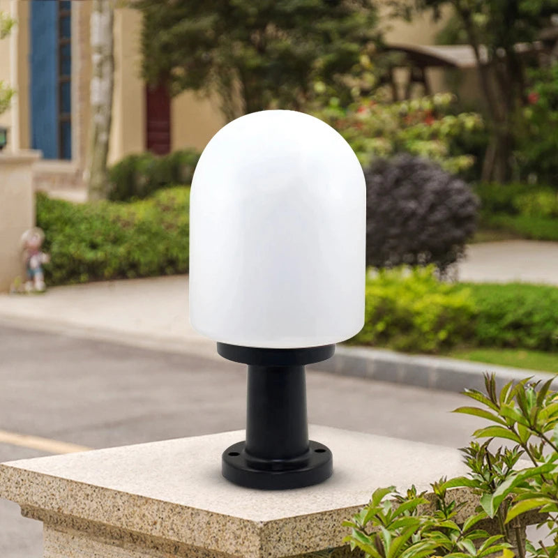 Round Ball Lamp Fence Column Head Lamp Outdoor Waterproof Landscape Doorpost Lamp Lawn Lamp Garden Street Lamp Super Bright