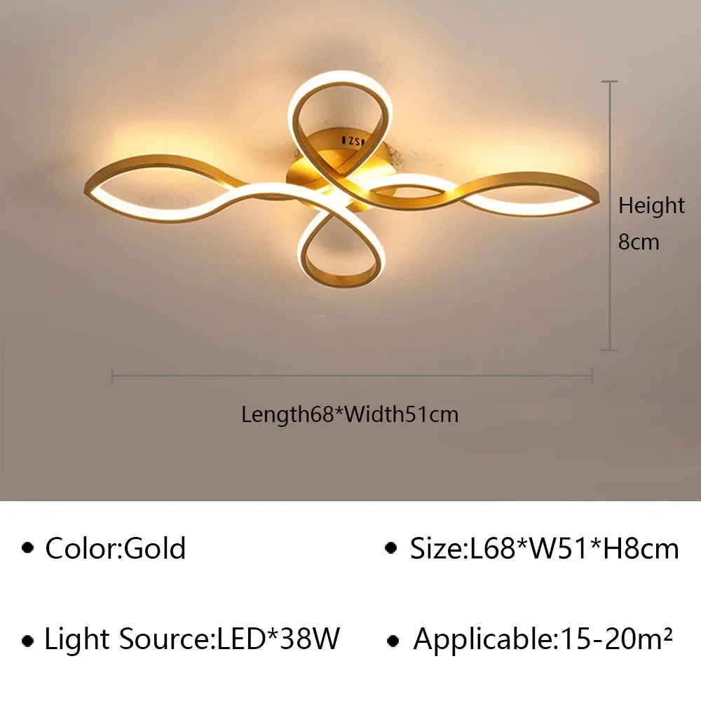 Modern LED Ceiling Lamp Chandelier for Living Dining Room Bedroom Corridor Aisle Balcony Home Decoration Lighting Fixture Lustre