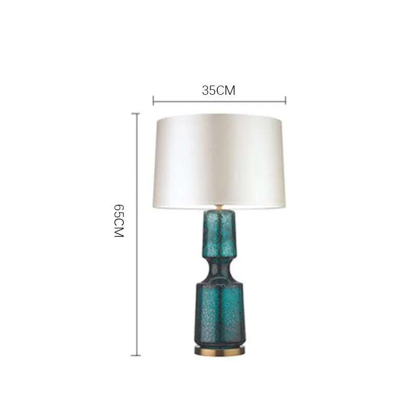 Minimalist decor standing lamp Retro Bedside Antique E27 Glass table lamp Living room bedroom villa hotel designer Bed side lamp