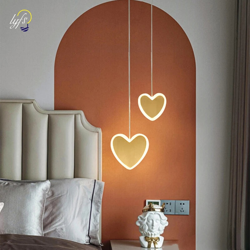 LED Pendant Lamp Indoor Lighting Hanging Lamp Home Decoration Bedroom Bedside Living Room Dining Tables Nordic Pendant Light