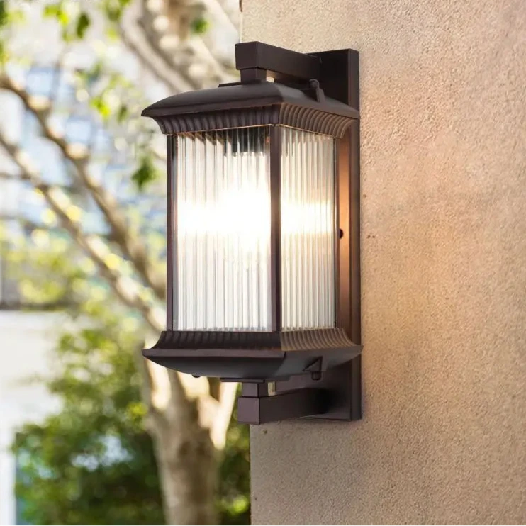 Wall Light Outdoor Garden Courtyard Exterior Wall Corridor Balcony Light Modern New Chinese Villa Door Light Wall Light