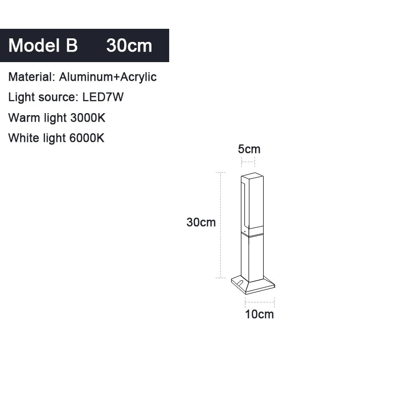 LED Lawn Lamp Landscape Lights For Garden Decoration IP65 Waterproof AC85-265V Garden Lights Outdoor Lighting For country house