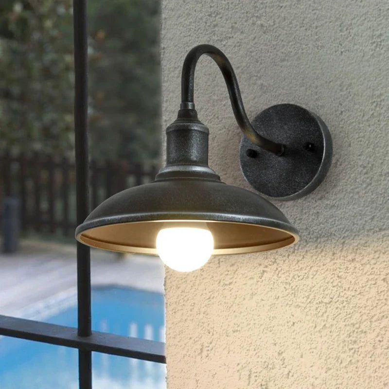 Retro Iron Porch Light DC 85-265V Outdoor Lights Garden Garage Wall Lamp Waterproof Wall Lamp Home Decor lampara exterior pared