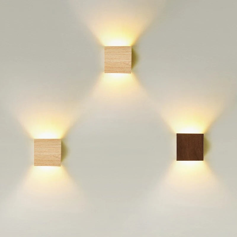 Wood Wall Lamp Nordic Room Decorative Wall Sconce For Living Room Bedroom Bedside Study Indoor Minimalist Illumination Luminaire