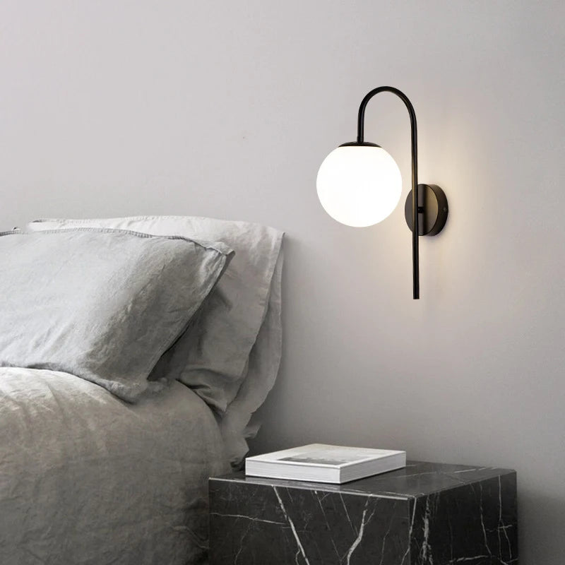 Living Room Wall Lamp Nordic Minimalist Modern Bedroom Room Bedside Personalized Creative Corridor Porch Lighting Fixtures