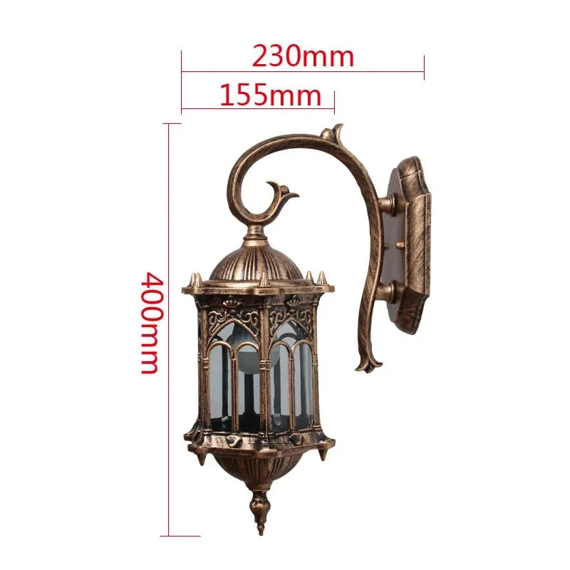 Retro Outdoor Wall Light Favorable Europe Villa Sconce Lamp Waterproof Exterior Garden Doorway Lighting