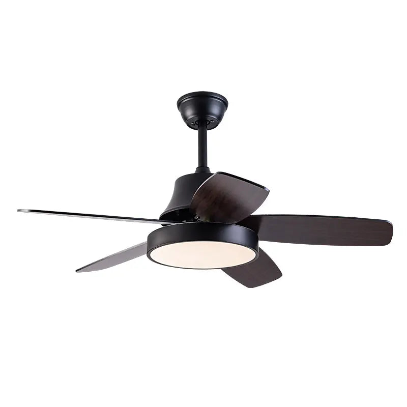 Inverter Motor Modern Simple Five Wooden Blades Ceiling Fan with light 6 Speed and Timer Silent Remote Control Ceiling Fan