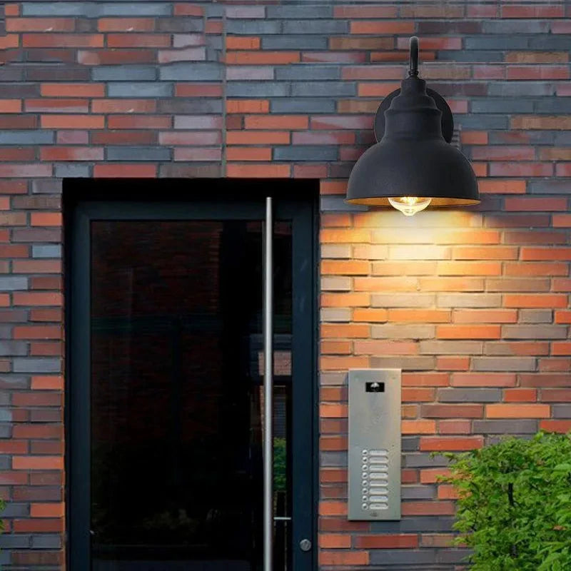 Retro Wall Lamp Industrial Outdoor Wall Light villages Decor Fixture Waterproof Rusty Metal Wall Sconce For Restaurant Corridor