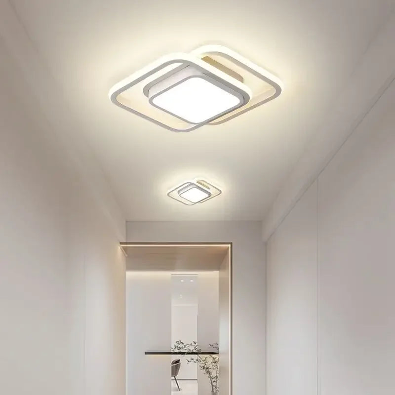 Modern LED Ceiling Light Square Round Fixtures Corridor Entryway Aisle Indoor Remote Control Led Home Decor Lamp Lighting Lustre