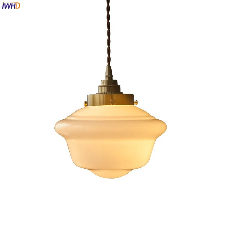 30cm Big Glass LED Pendant Lights Fixtures Copper Socket Bedroom Dinning Living Room Nordic Modern Hanging Lamp Home Indoor