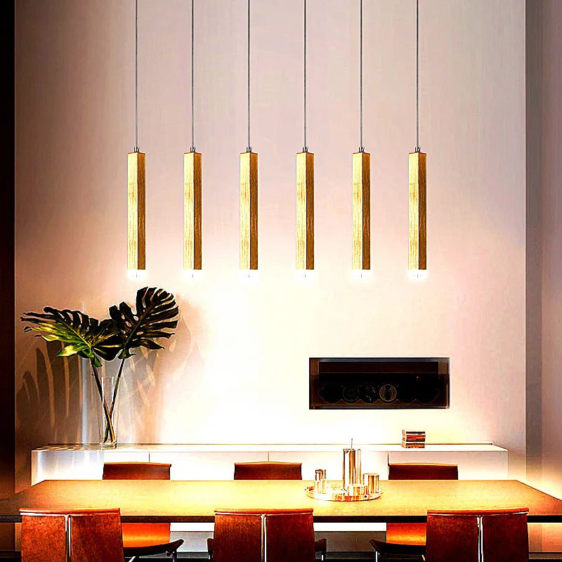 New Nordic modern minimalist restaurant chandelier bar table lamp strip light postmodern light luxury all copper table lamp