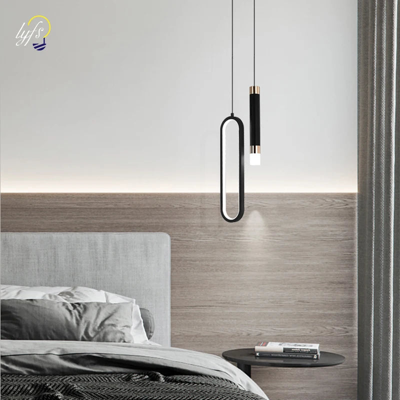 LED Nordic Pendant Lights Indoor Lighting Hanging Lamp Room Decor For Dining Table Study Bedroom Minimalist Bedside Light