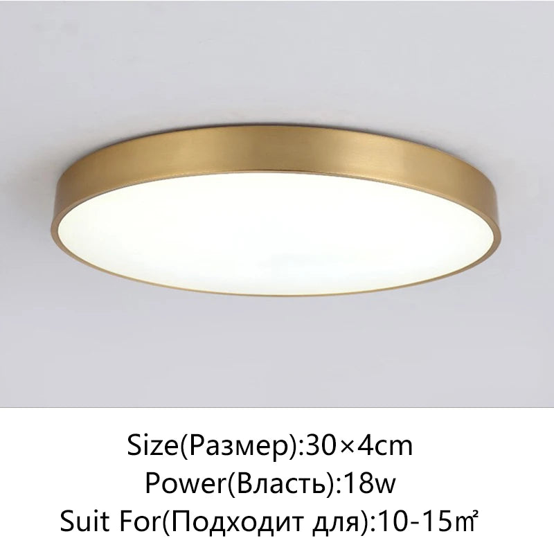 Modern LED Ceiling Light Simple Round Living Room Bedroom Aisle Balcony Study Kitchen Lighting Fixtures