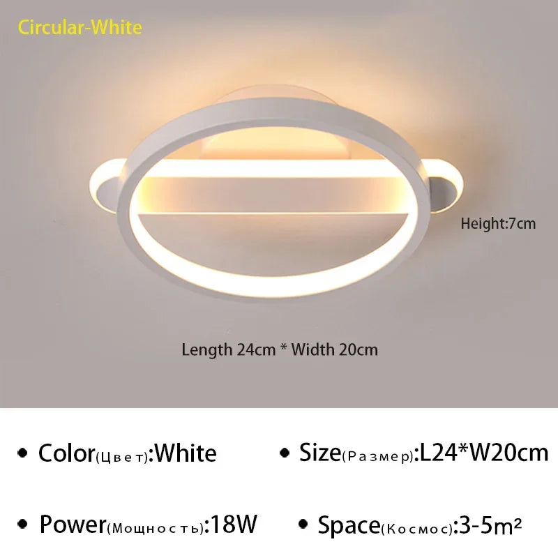 Modern Aisle LED Ceiling Light For Bedroom Stairs Balconies Bathroom Cloakroom Simple Design Indoor Ceiling Lighting Fixtures