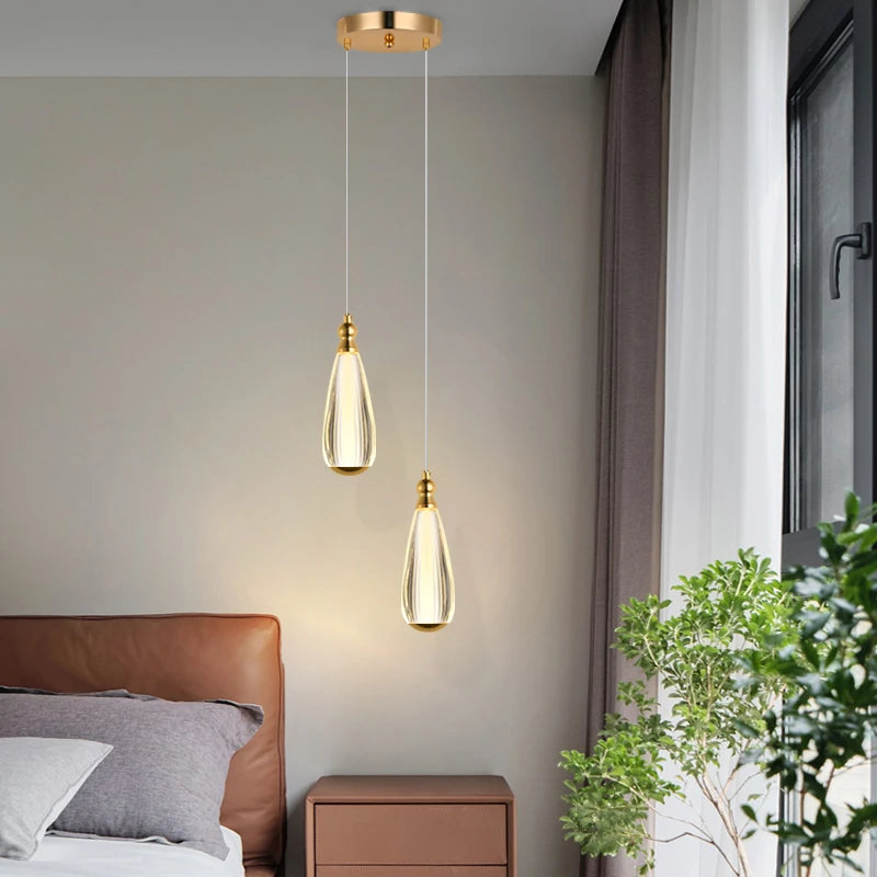 Nordic LED Pendant Lights Indoor Lighting Hanging Lamp For Home Living Room Dining Tables Decoration Light Bedside Lamps Bed