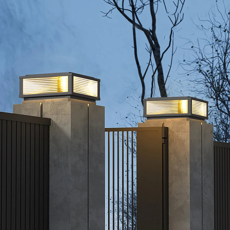 Outdoor Courtyard Lamp New Waterproof Villa Enclosure Garden Pillar Wall Headlight Door Pillar Lamp