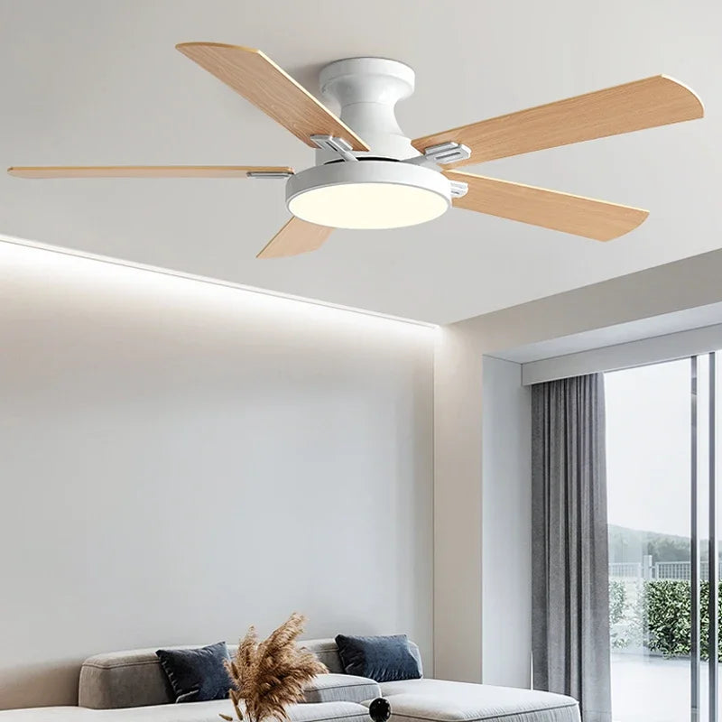 56Inch Fan Llights 2023 Year New Style Low Floor Ceiling Fan Light Living Room Indoor With Fan Chandelier 110V 220V