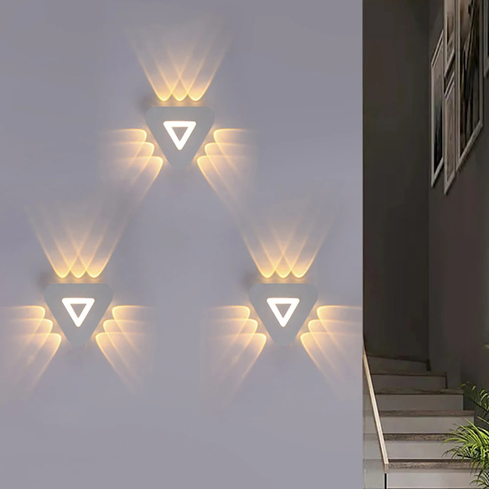 LED Wall Lamp 3W/6W/9W+2W Indoor&Outdoor IP65 Waterproof Modern Minimalist Style Lamps Aluminum Porch Garden Lights