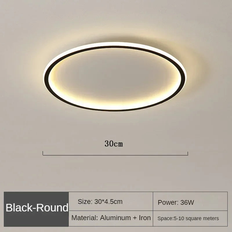 LED Ceiling Lights Nordic Simple Round Ceiling Chandelier Living Dining Room Bedroom Corridor Home Indoor Nordic Lamps Lighting