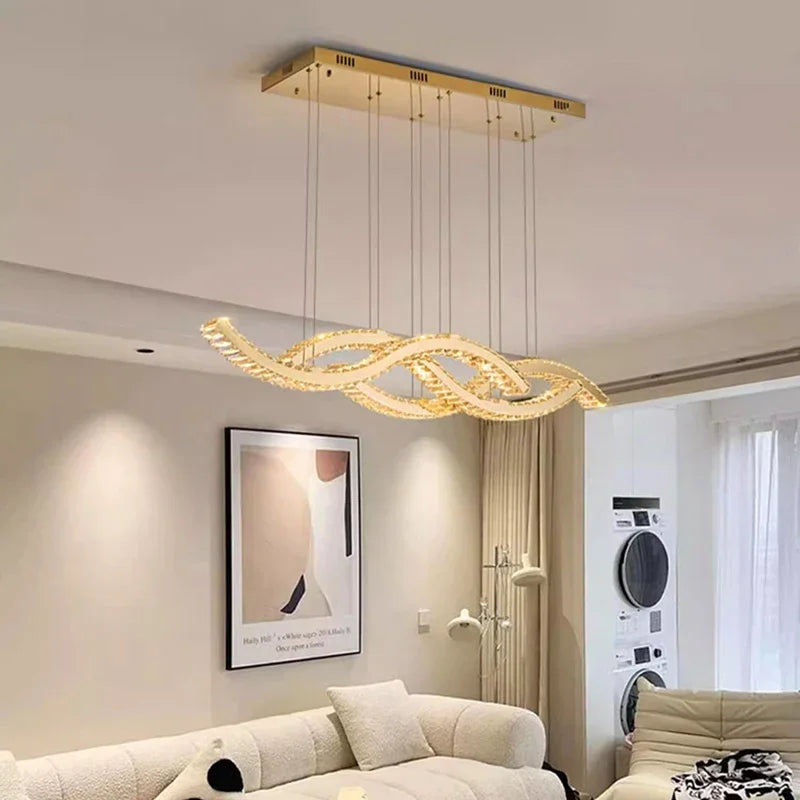 home decorationPendant lights, luxury crystal living room chandelier, dining room Pendant lamp, ceiling light, indoor lighting