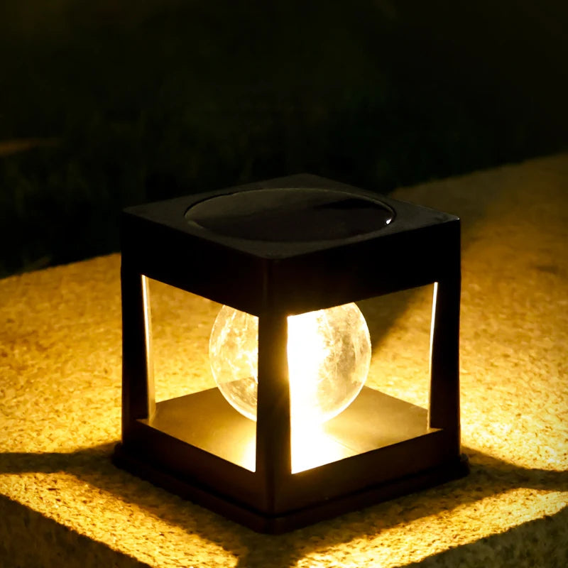 Solar Lights Outdoor,Waterproof Garden Post Cap LED Lamp,for Wooden Posts, Deck, Fence Lighting,for Camping,Room DecorDecor