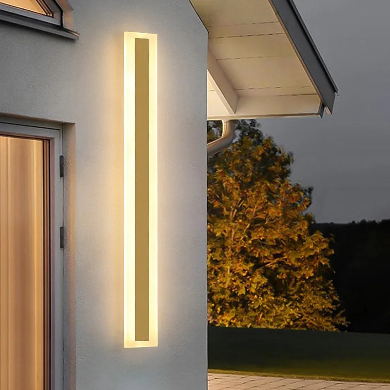 30CM to 240CM Outdoor  Ip65 Waterproof LED Long Light Courtyard Villa Garden Golden Eye Protection Wall Light Outdoor Decoration