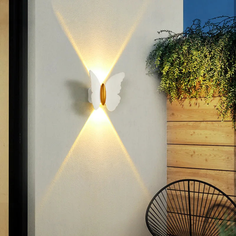 Outdoor Waterproof Wall Lamp, Butterfly Washing Wall Lamp, Minimalist Modern Staircase, Corridor Wall Lamp,