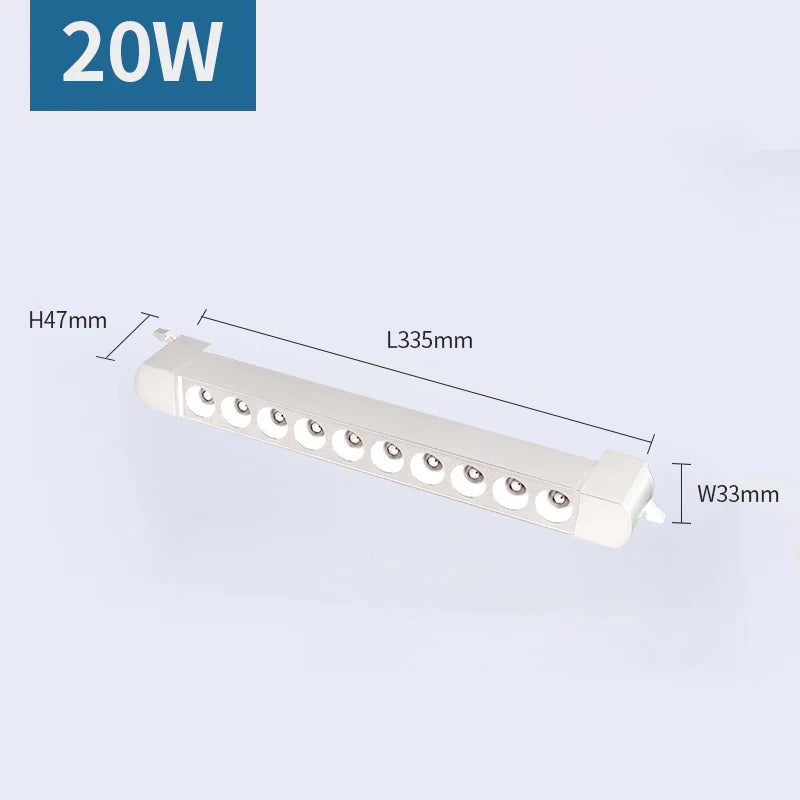 LED Track Light 110V 220V Spotlight Track Rail Lighting Fixture for Clothing Store Kitchen Indoor Light Spot Led Track Lamp