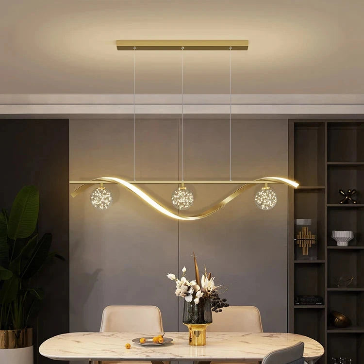 Modern LED Chandelier for Living Room Dining Room Glass Ball Kitchen Lamp Home Decor Lighting Novelty Nordic LED Hanging Lights