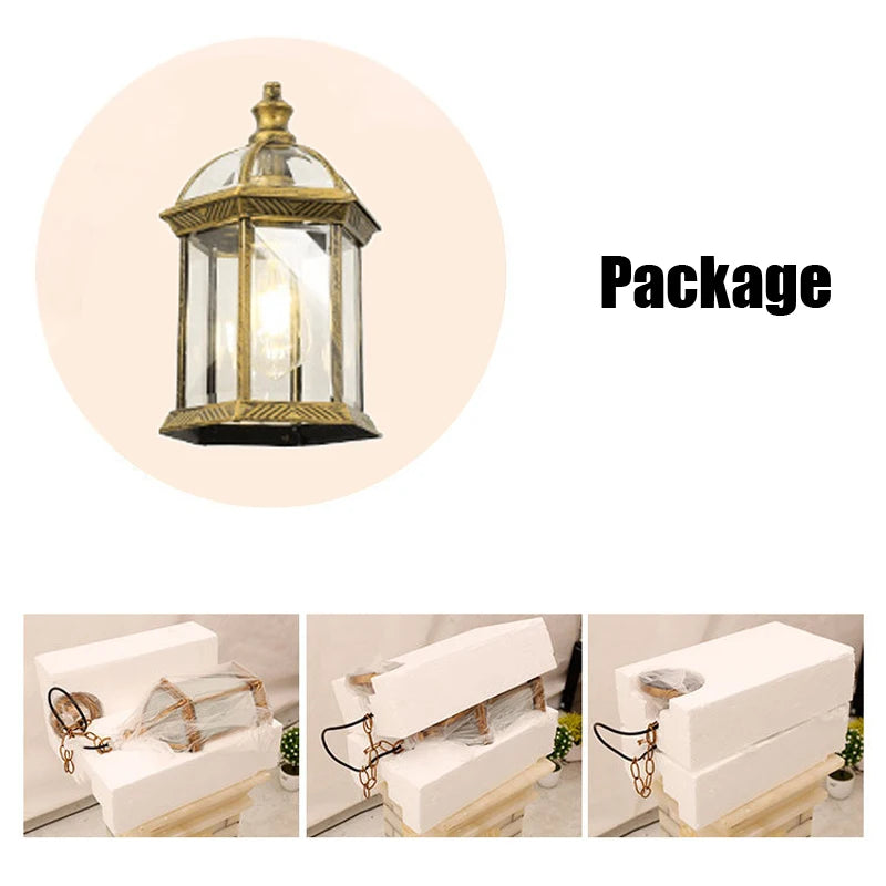 Outdoor Lamp Garden Pendant Lamp Gate Hallway Balcony Hanging Lamp Lantern Waterproof Corridor Aisle Courtyard Ceiling Lamps