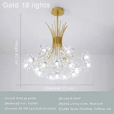 Nordic Postmodern Dandelion Bedroom, Living Room, Dining Room, Hanging Lamp, Warm And Creative Home Ceiling Hanging Lamp