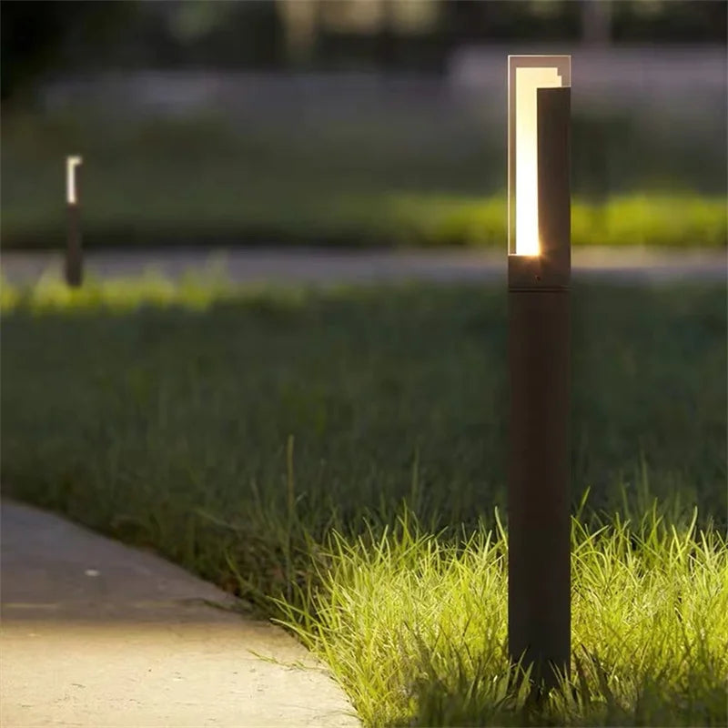 Acrylic Lawn Light Outdoor Waterproof IP65 10W LED Lighting New Aluminum Column Garden Path Garden Landscape Light AC85-265V