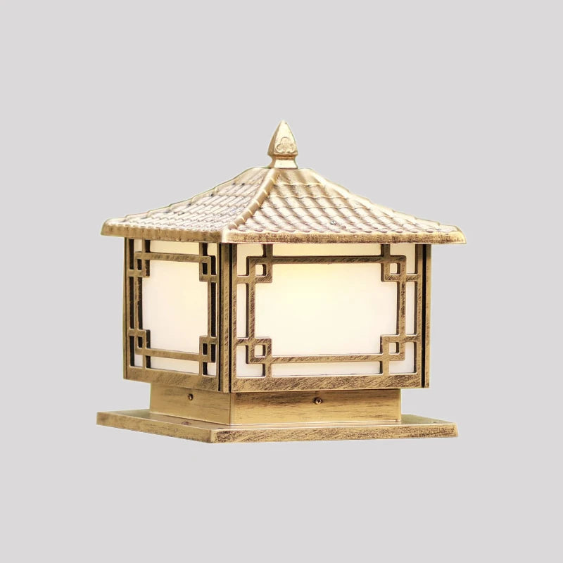 Pillar Lamp Outdoor Waterproof Fence Garden Lamp New Chinese-style Villa Gate Garden Pillar Lamp