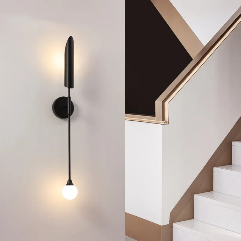 Modern Led Wall Lighting for Living Room Bedroom Bedside Sconce Light Decoration Lamp Hallway Stairs Nordic Glass Background