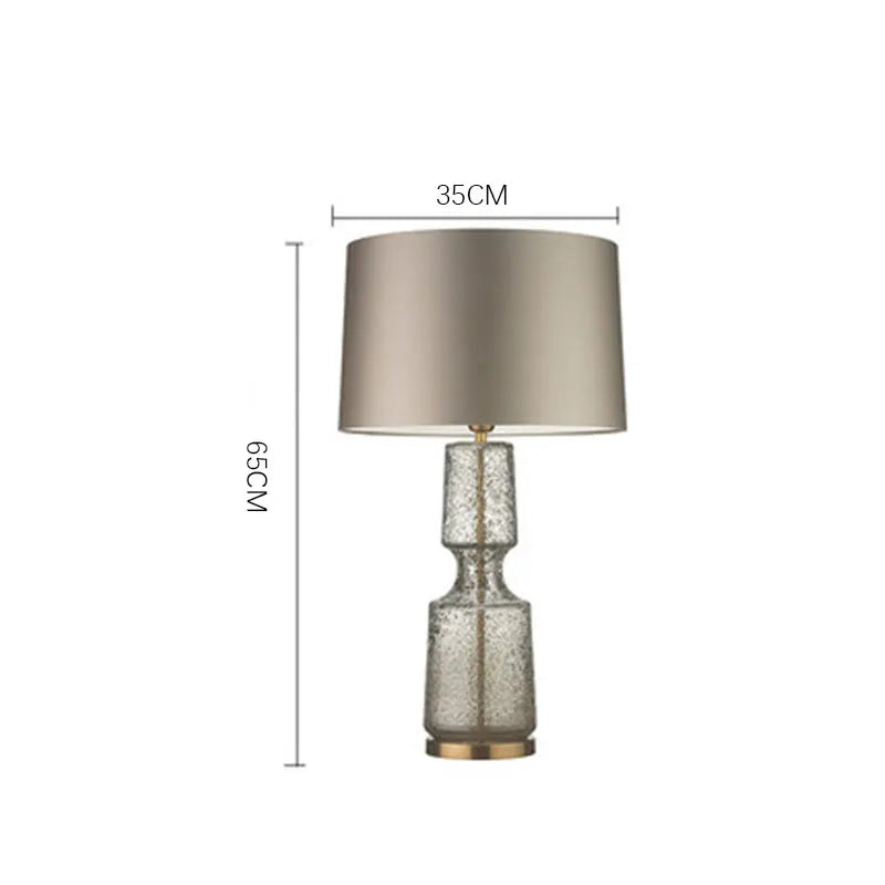 Minimalist decor standing lamp Retro Bedside Antique E27 Glass table lamp Living room bedroom villa hotel designer Bed side lamp