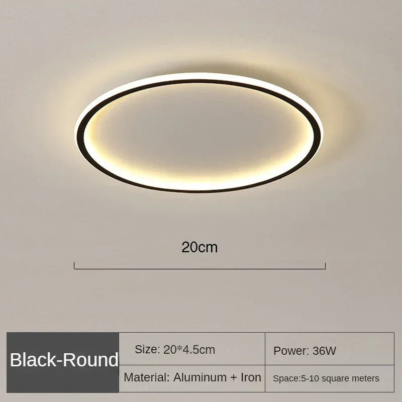 LED Ceiling Lights Nordic Simple Round Ceiling Chandelier Living Dining Room Bedroom Corridor Home Indoor Nordic Lamps Lighting