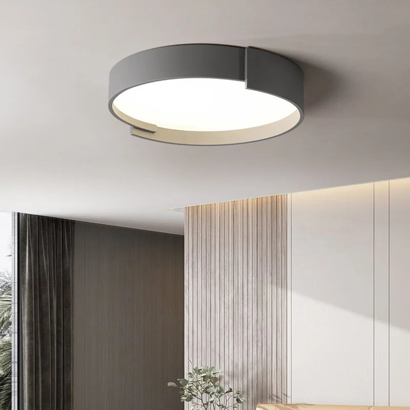 Modern Minimalist Led Ceiling Chandelier Lighting Living Room Circle Light Kitchen Fixtures Bedroom Decor Lamp Dimmable Luces