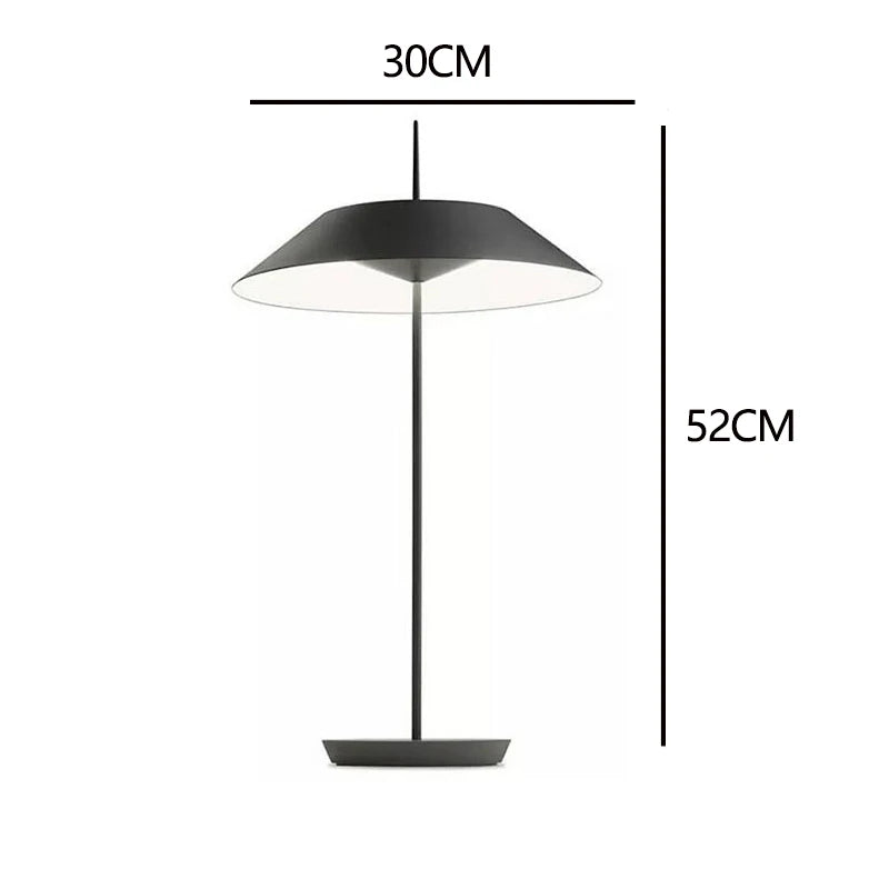 Mayfair Table Lamp Painted Led Umbrella lustre metal design lamp for dining room living room decorative bedroom bedside light