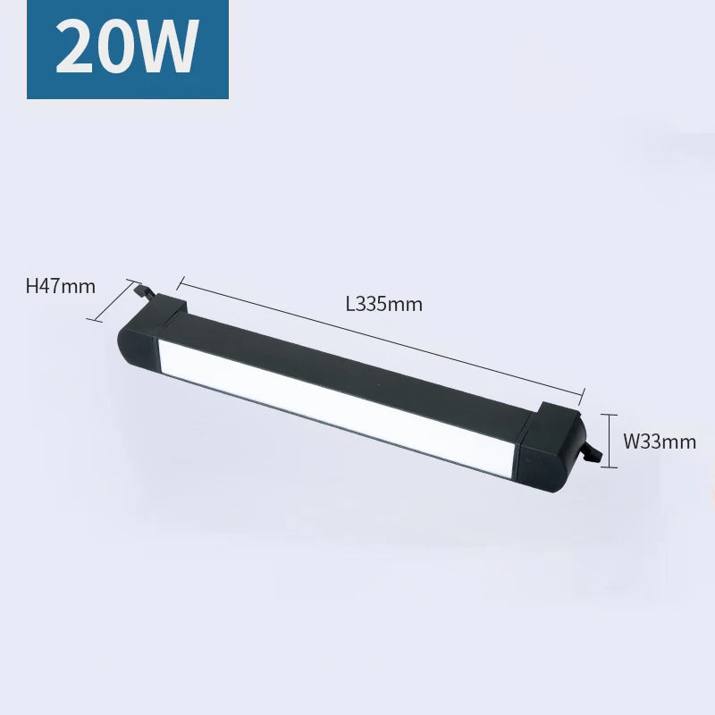 LED Track Light 110V 220V Spotlight Track Rail Lighting Fixture for Clothing Store Kitchen Indoor Light Spot Led Track Lamp