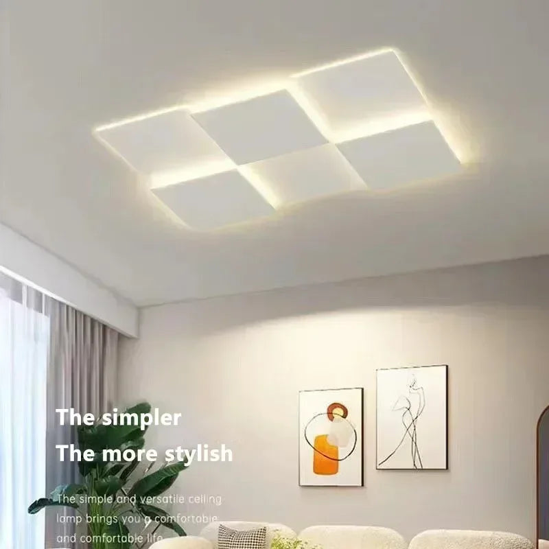 Modern LED Ceiling Chandelier Lamp For Living Dining Room Bedroom Balcony Home Decor Indoor Intelligent Lighting Fixture Lustre