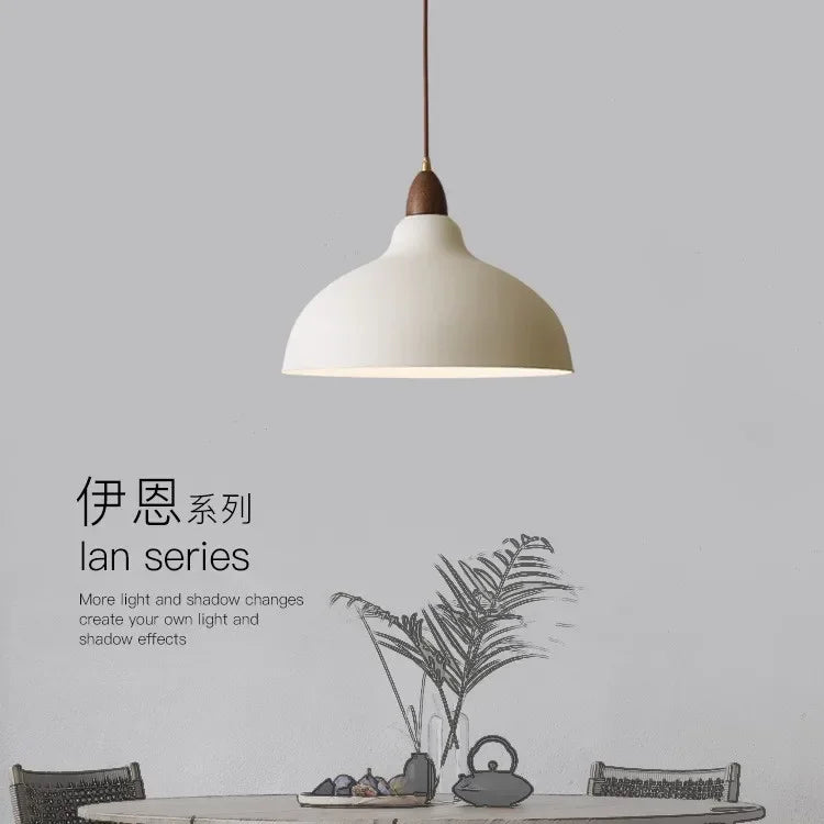 The New Chandelier of Juglans Regia Restaurant Is Matte Japanese Bar Modern Lamps Simple Chandelier in Bedroom Study