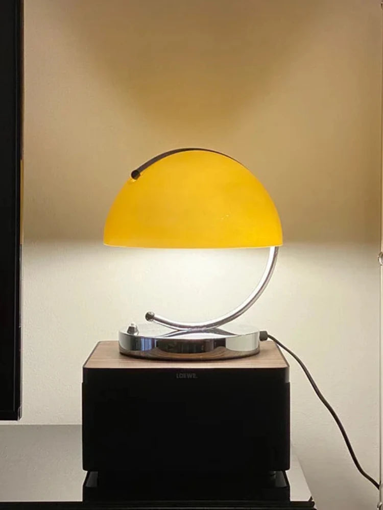 Nordic orange glass table light Bauhaus table lamp for Bedroom living room Study hotel Minimalist Designer desk lamp