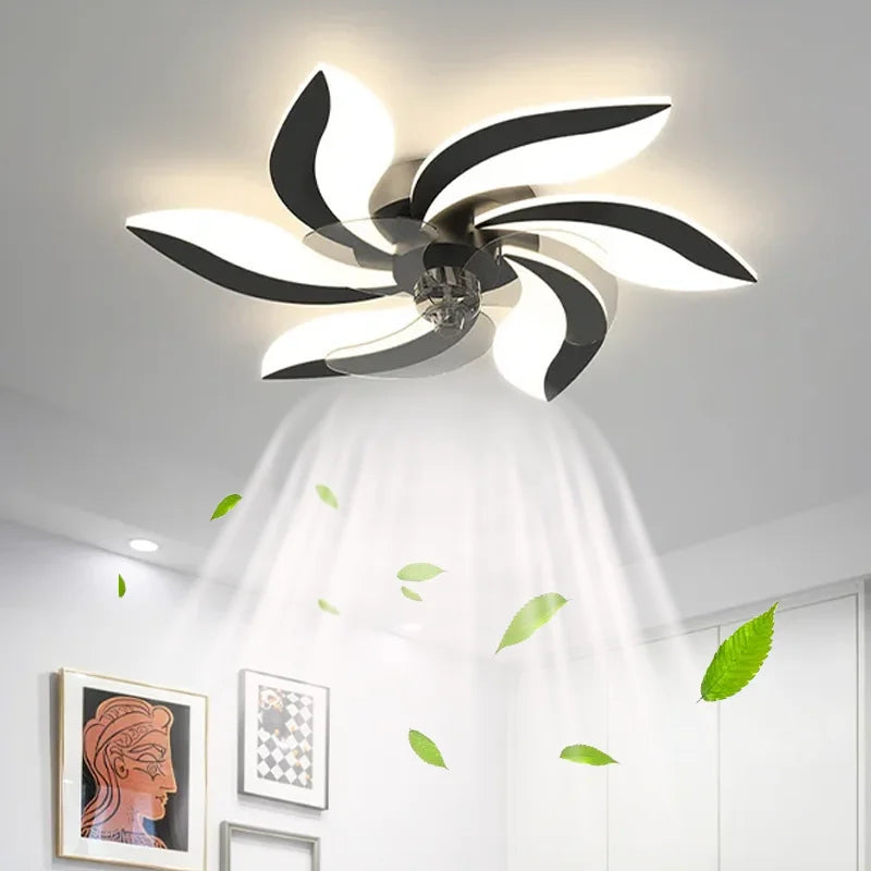 Ceiling Fans with Light Remote Control Indoor Lighting Living Room Bedroom Ceiling Lights Home Decor Fan Lamp LED Ventilator