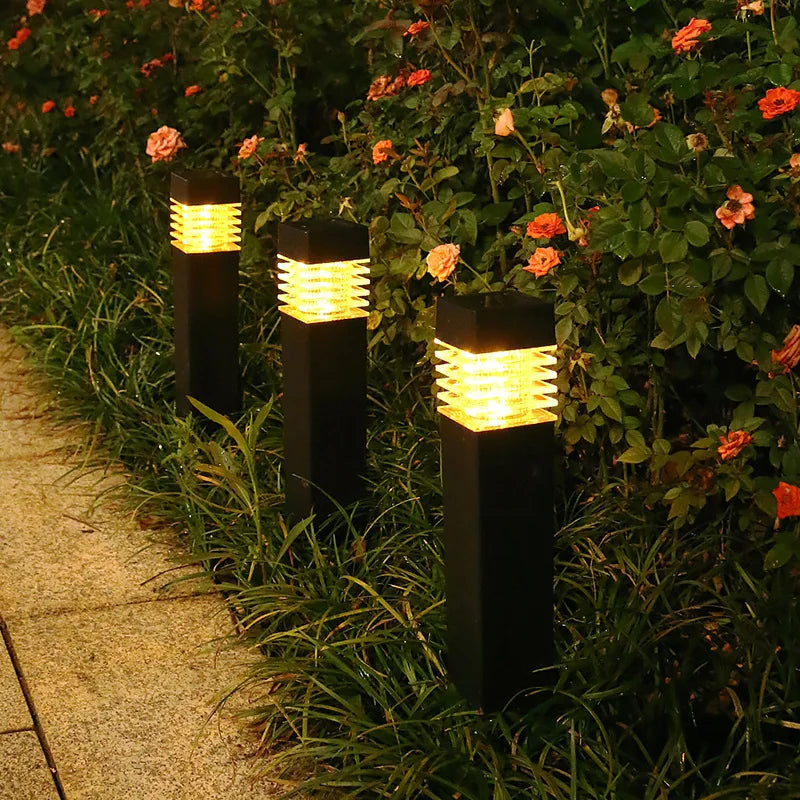 Solar Garden Lights LED Solar Pathway Lights Outdoor IP65 Waterproof Landscape Lighting Decor for Backyard Walkway Driveway